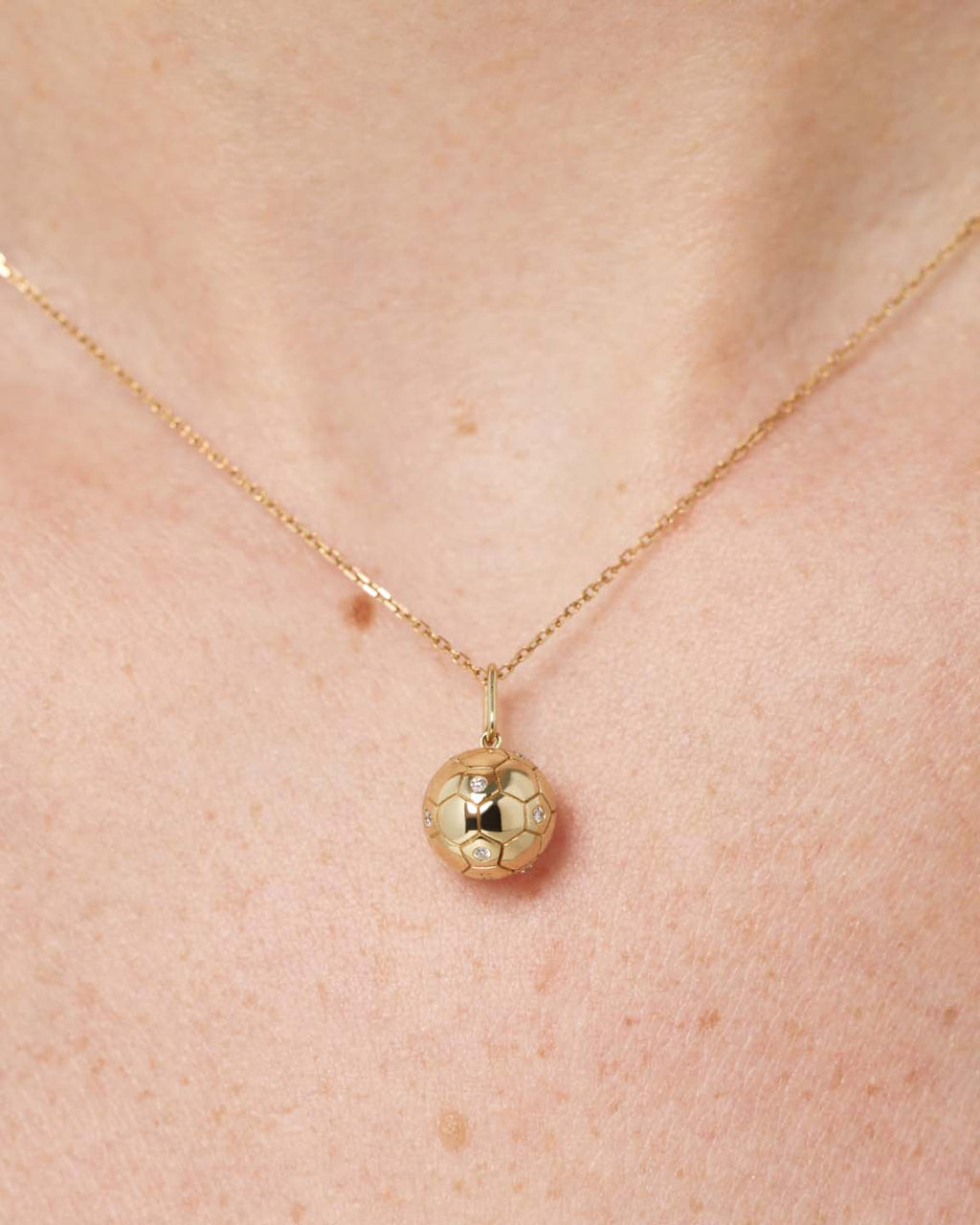 Solid Yellow Gold - Ballon d'Or Charm