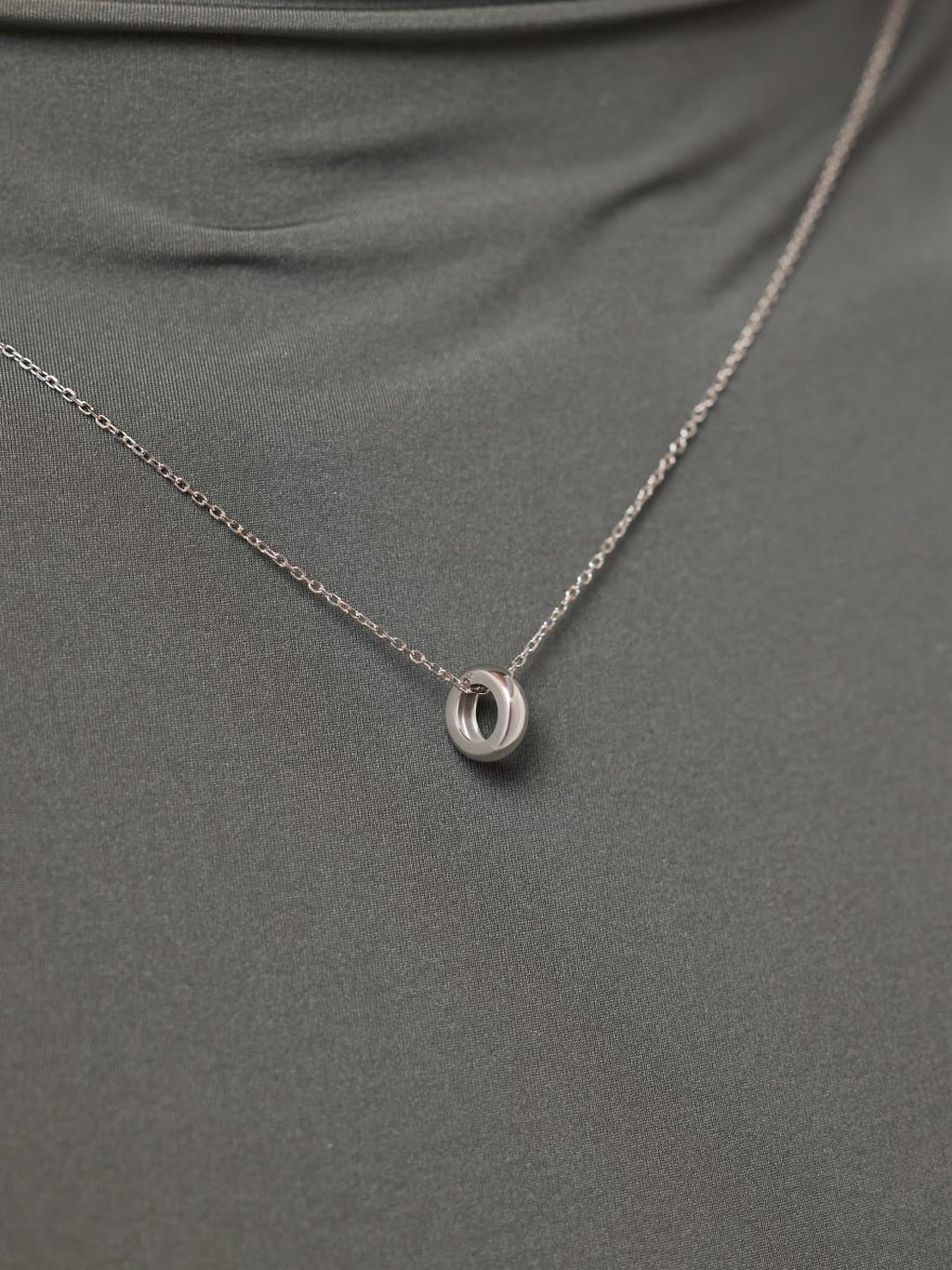 Solid White Gold - Eclipse Charm