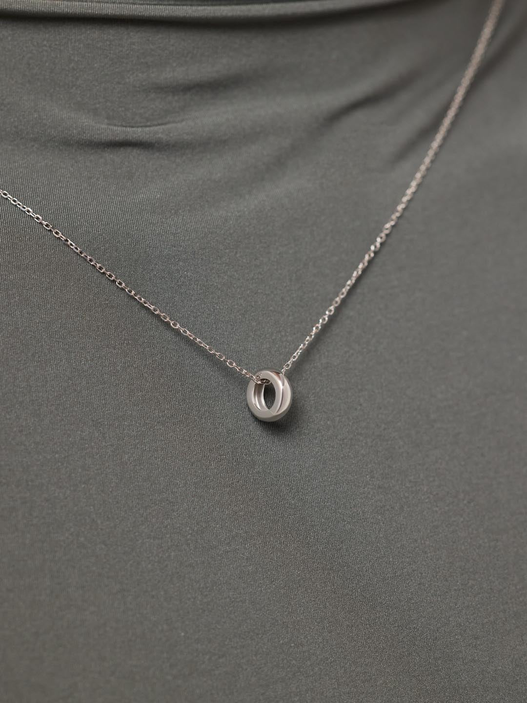 Solid White Gold - Eclipse Charm