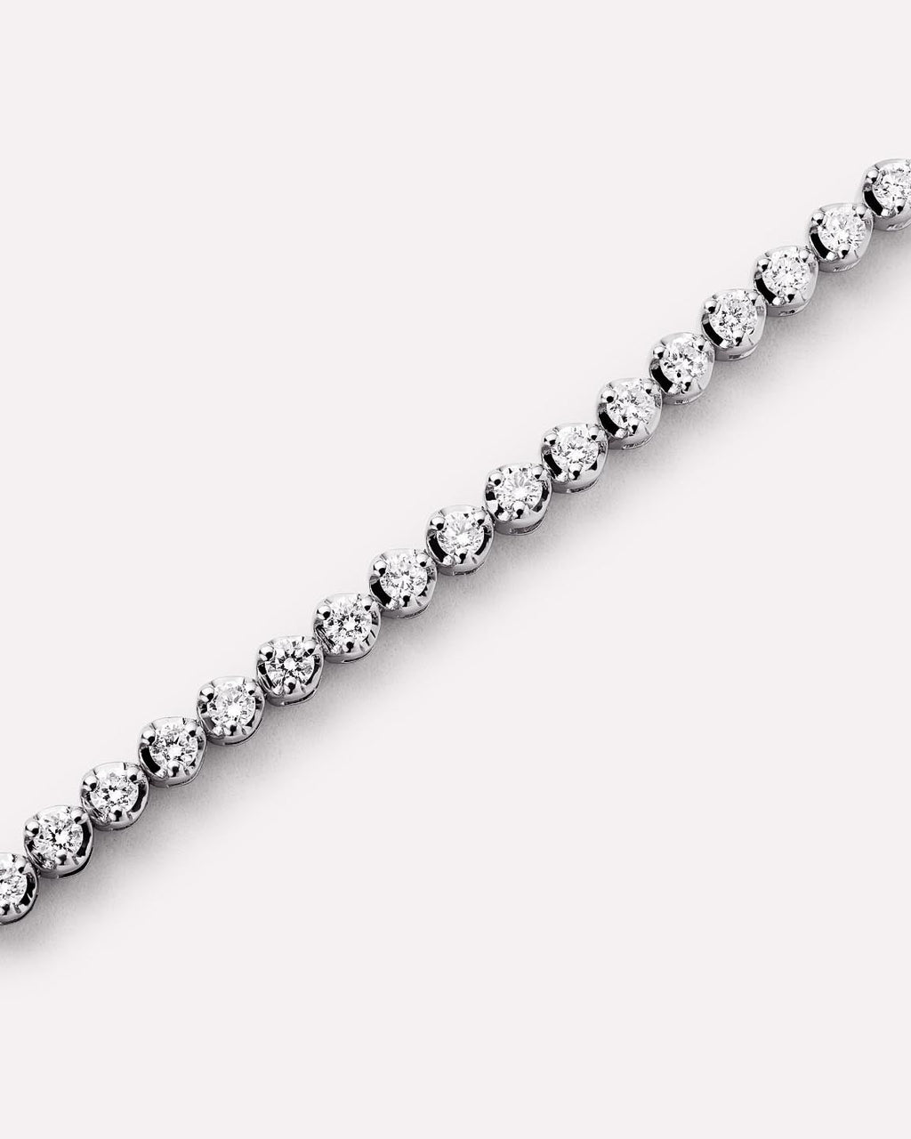 Solid White Gold - Diamond Tennis Bracelet (1/2 ctw)