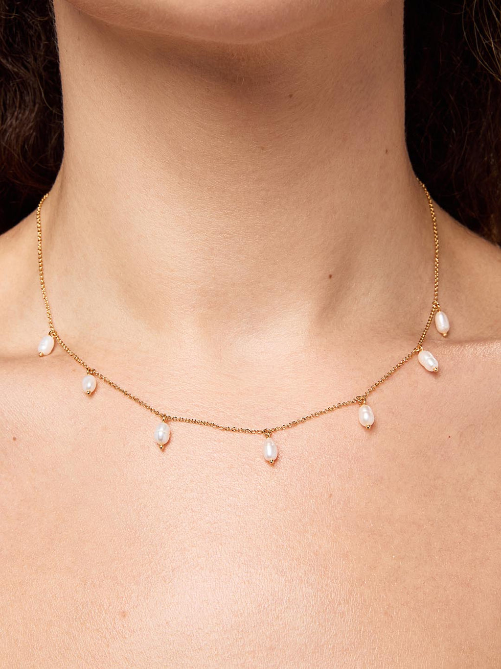 Gold Pearl Necklace - Loki