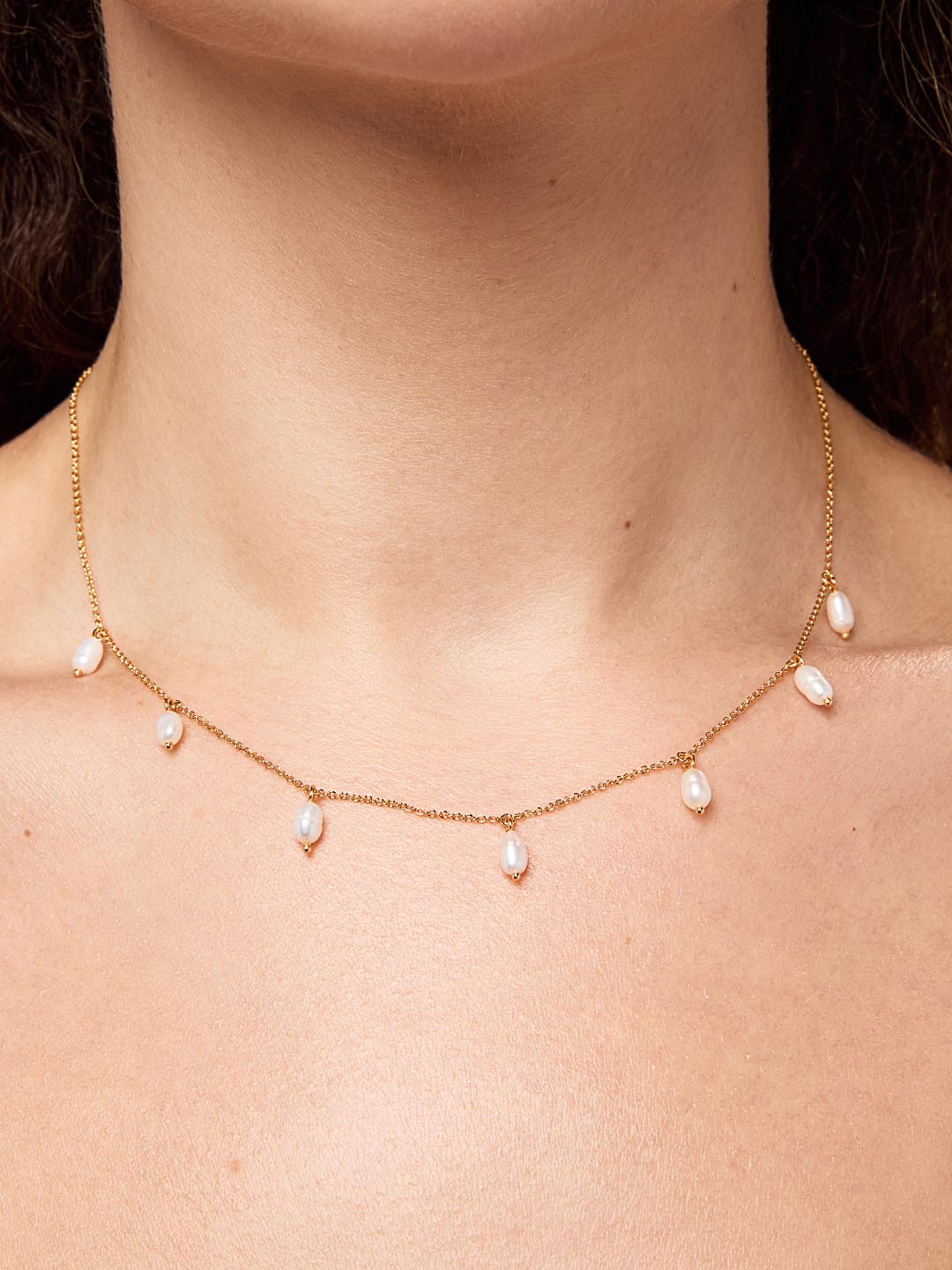 Gold Pearl Necklace - Loki