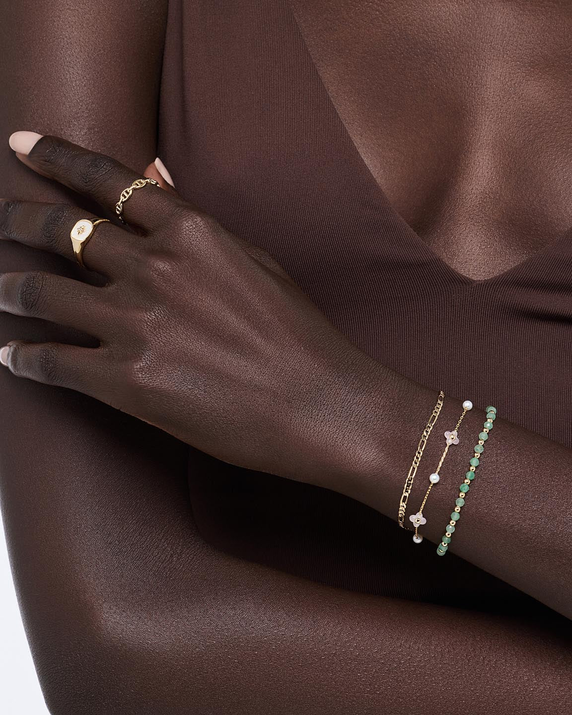 Flower Bracelet - Hannah Bracelet Rose Quartz
