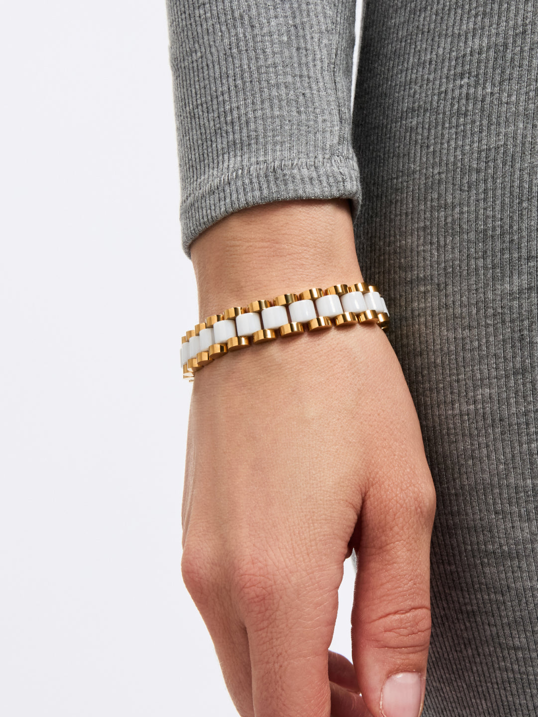 Watch Strap Bracelet - Ora Gold Ceramic