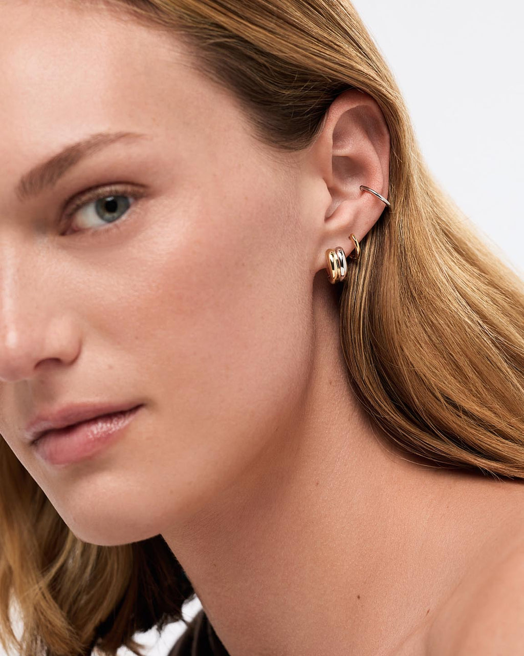 Huggie Hoop Earrings - Asher Bold