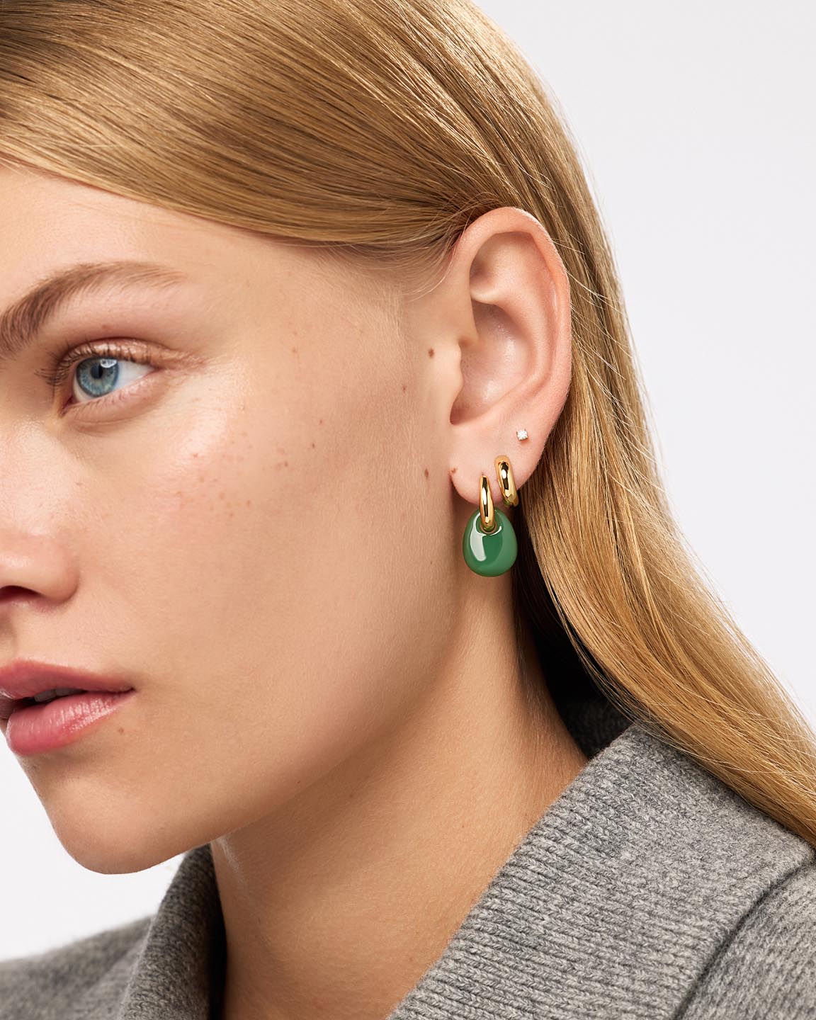 Gold Drop Earrings - Kayla