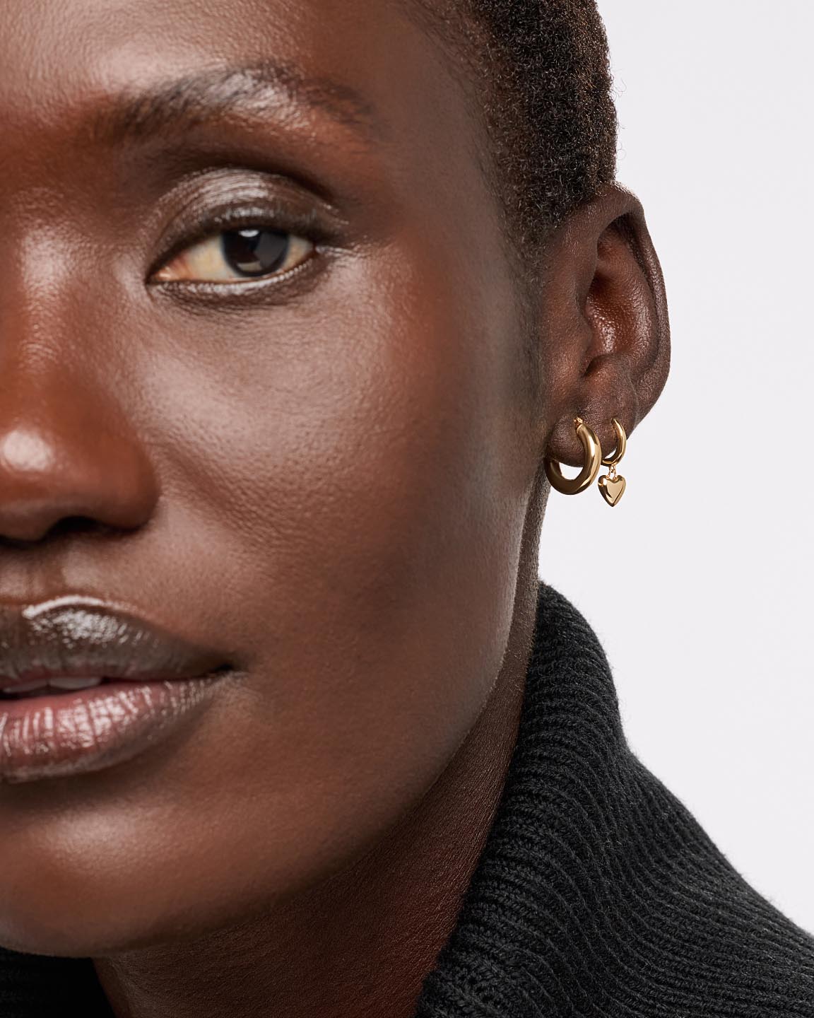 Chunky Gold Hoop Earrings - Gold Classic Hoops Mini