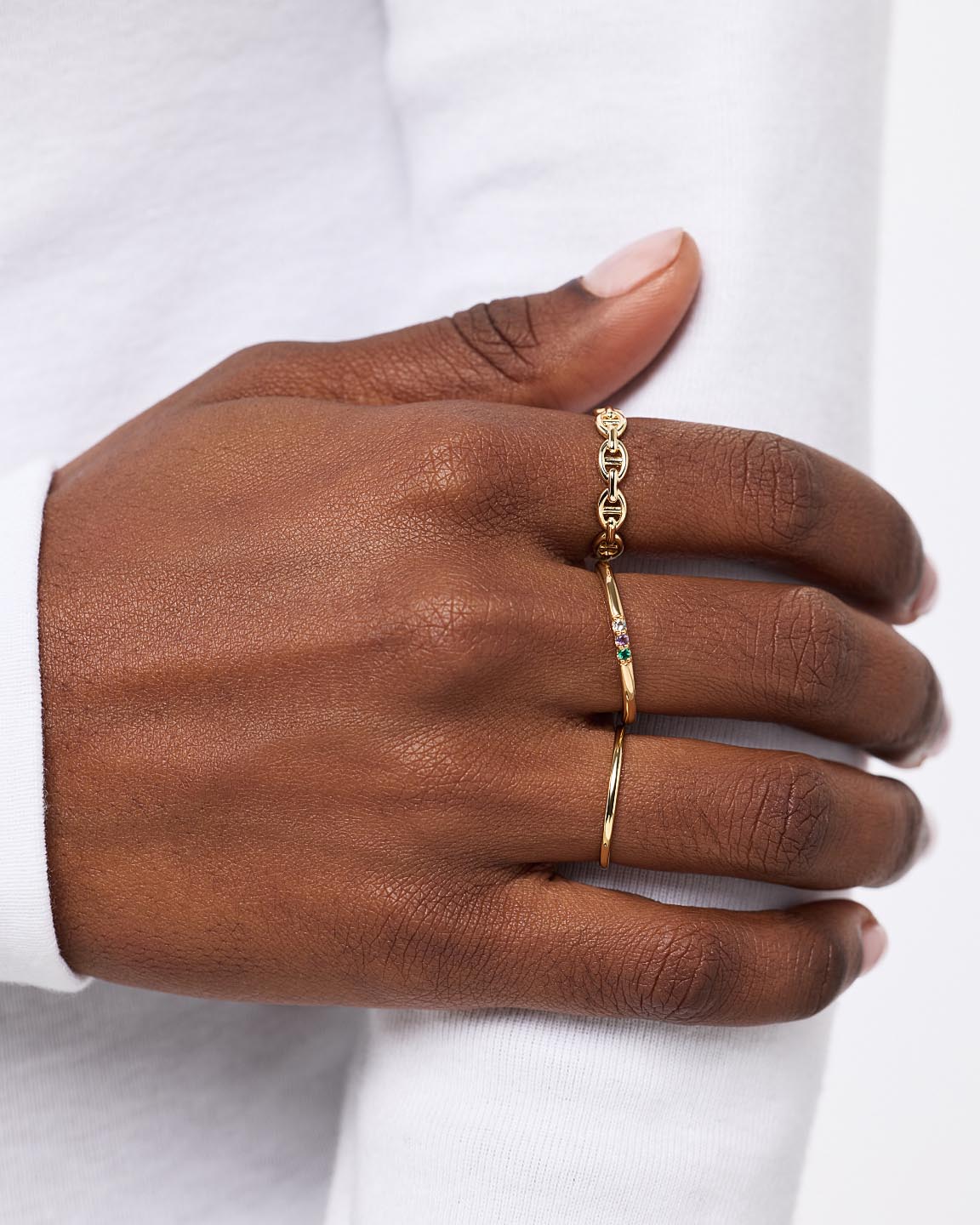 Birthstone Jewelry - 3 Stone Birthstone Ring