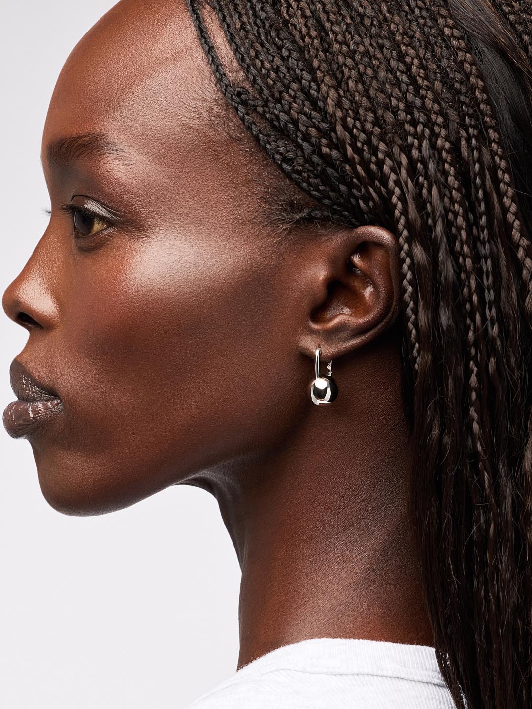 Statement Earrings - Perry Silver