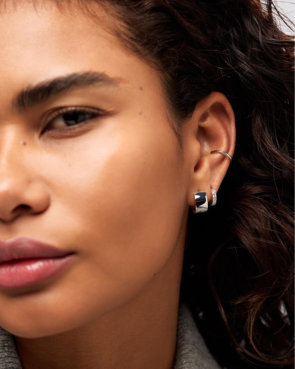 Hoop Earrings - Eden Hoops Silver