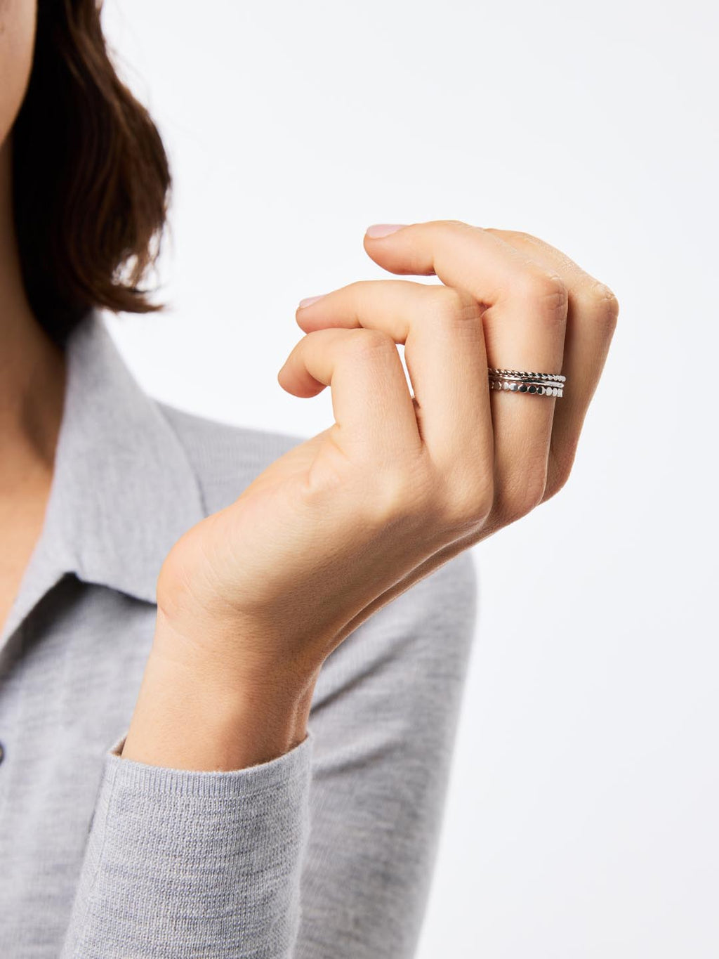 Ring Set - Adrianna Set Silver