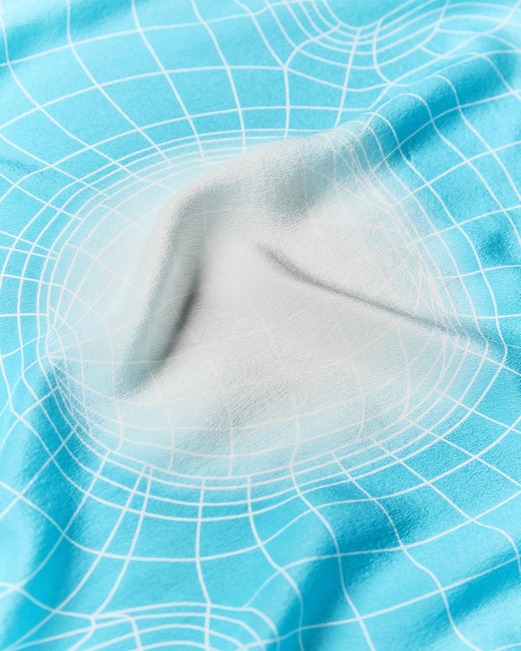 Blue Silk Scarf - Flora Silk Scarf