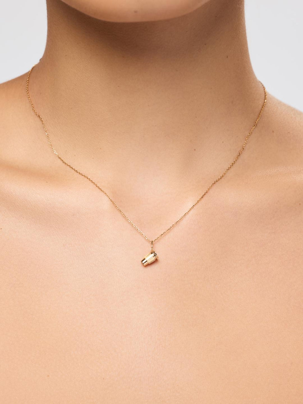 Solid Yellow Gold - Coffee Cup Charm
