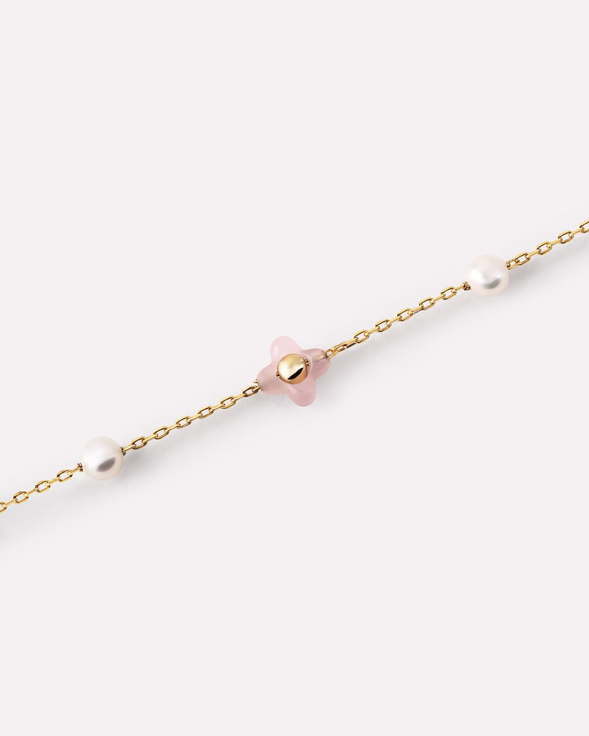 Flower Bracelet - Hannah Bracelet Rose Quartz