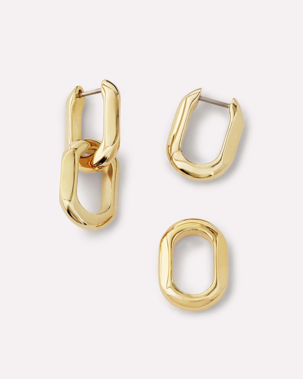 Statement Earrings - Eve Link Hoops