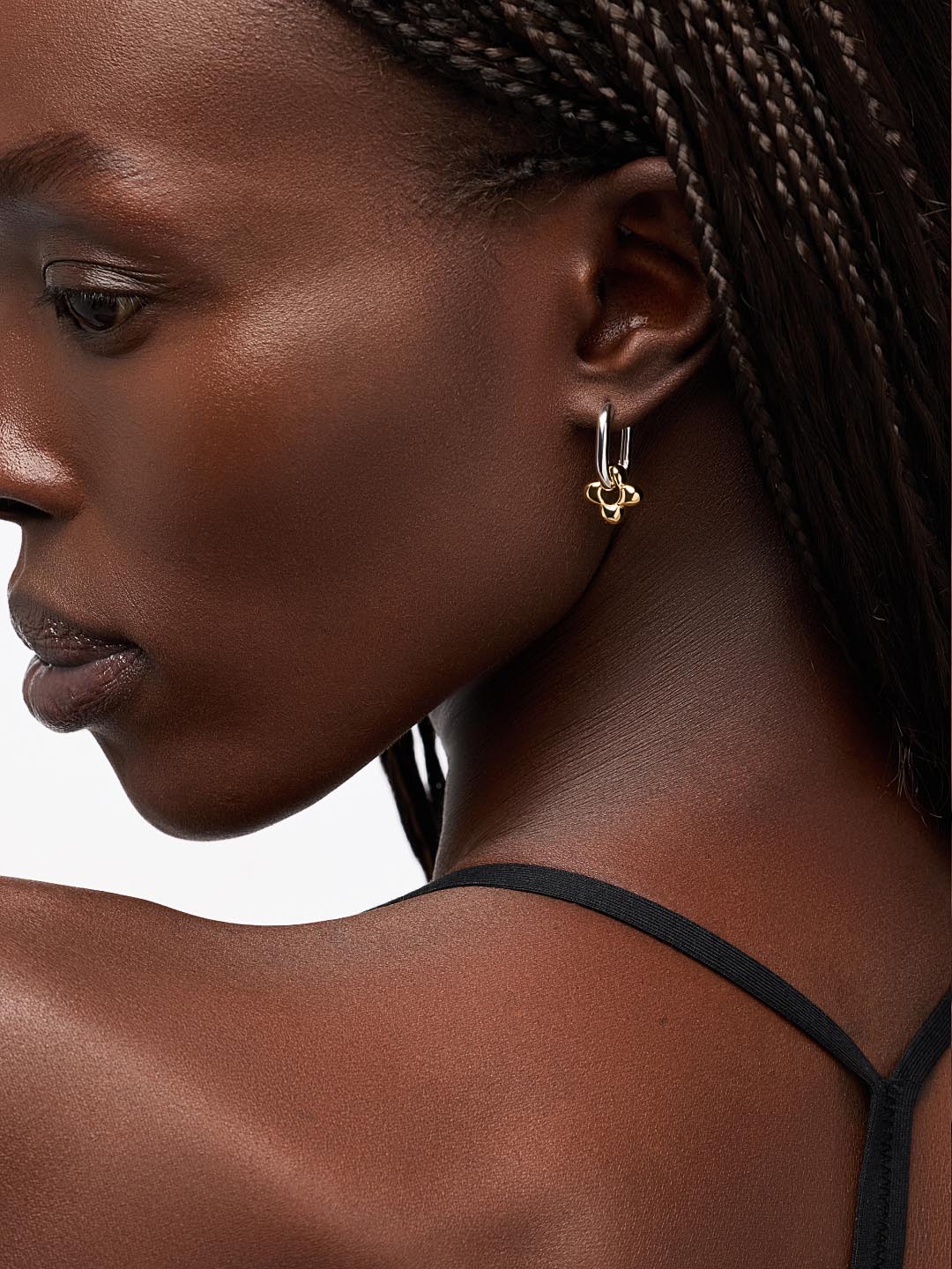 Flower Earrings - Cassia Hoops