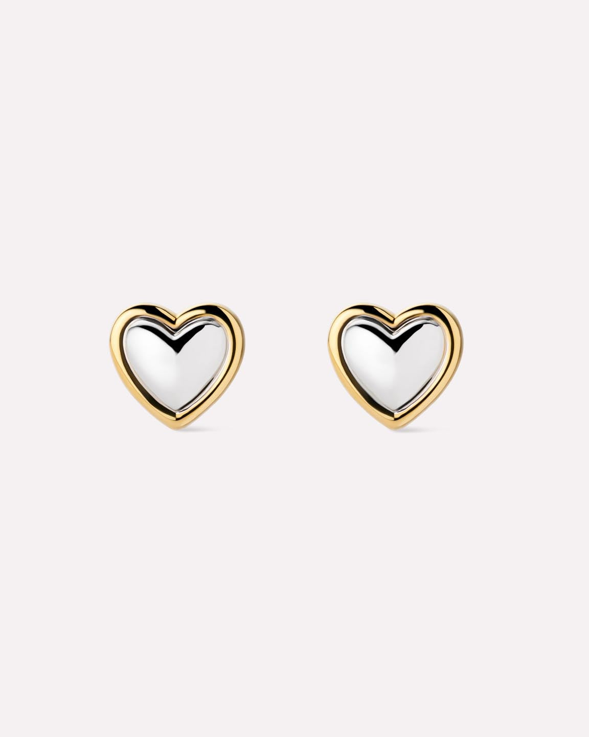 Stud Earrings - Lev Studs Two Tone