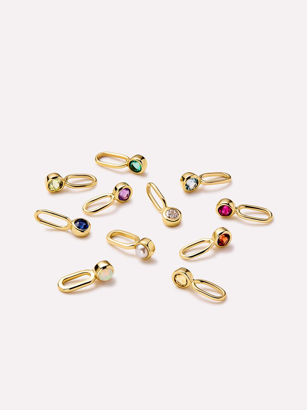 Solid Yellow Gold - Emerald Mini Birthstone Necklace