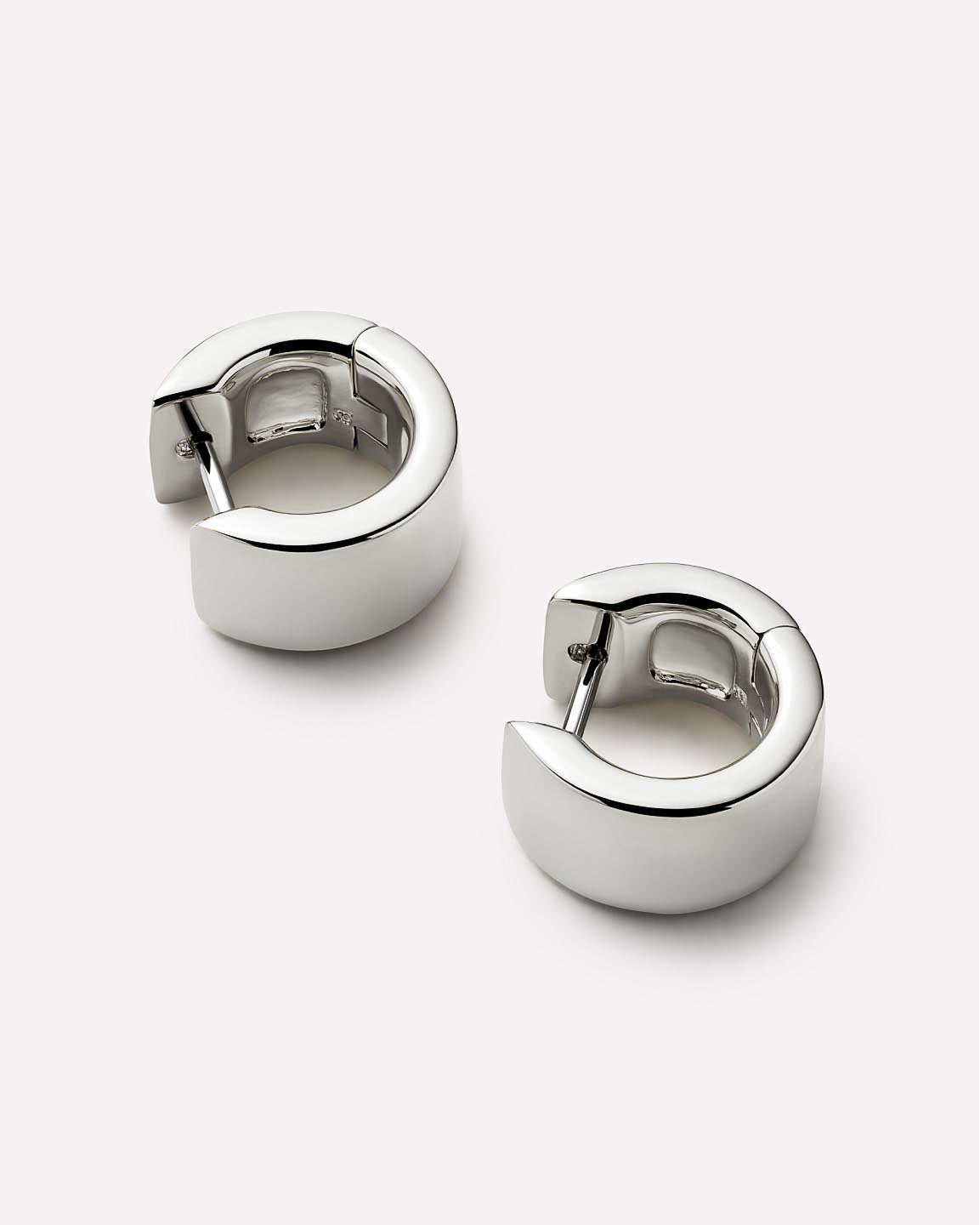 Hoop Earrings - Eden Hoops Silver