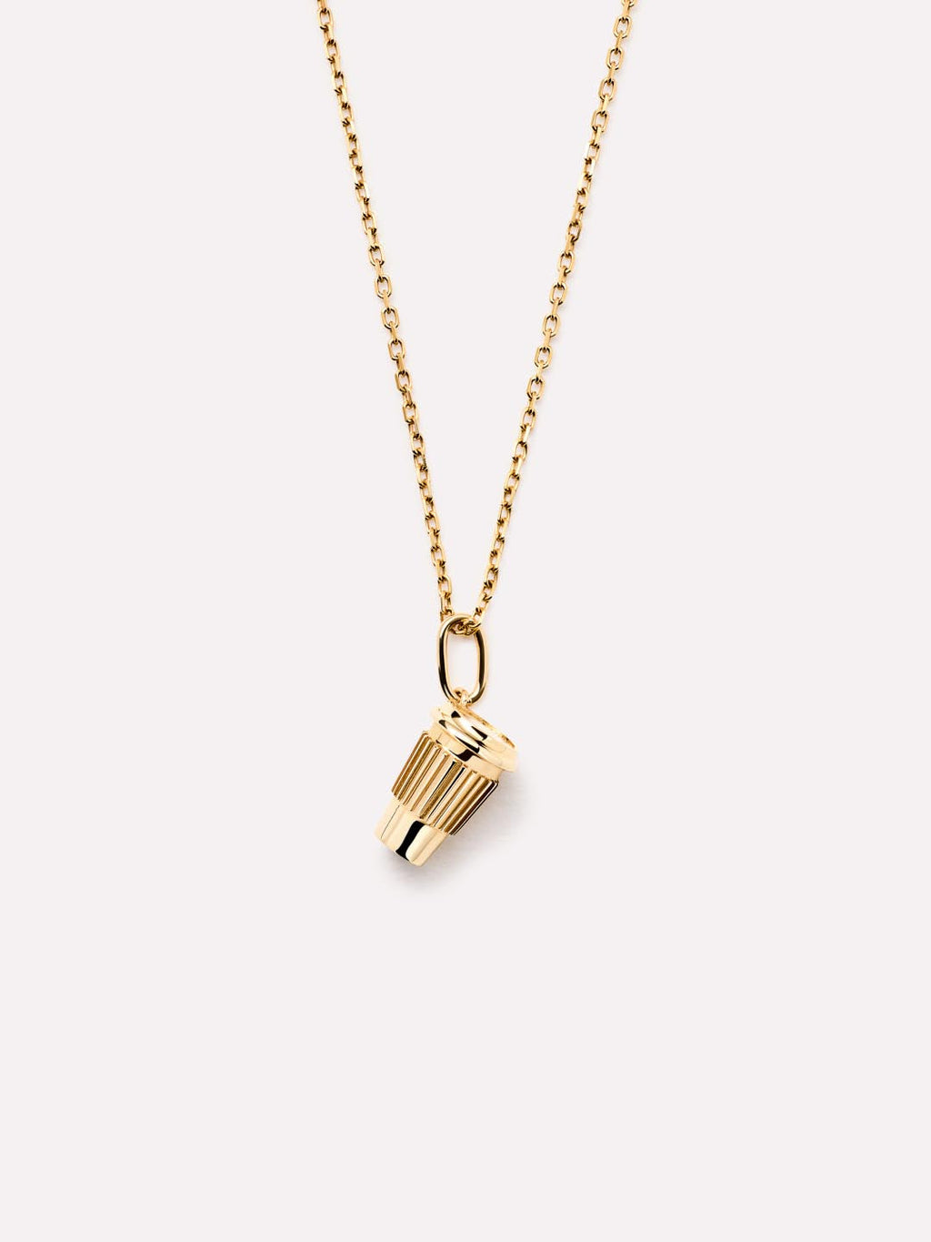 Solid Yellow Gold - Coffee Cup Charm