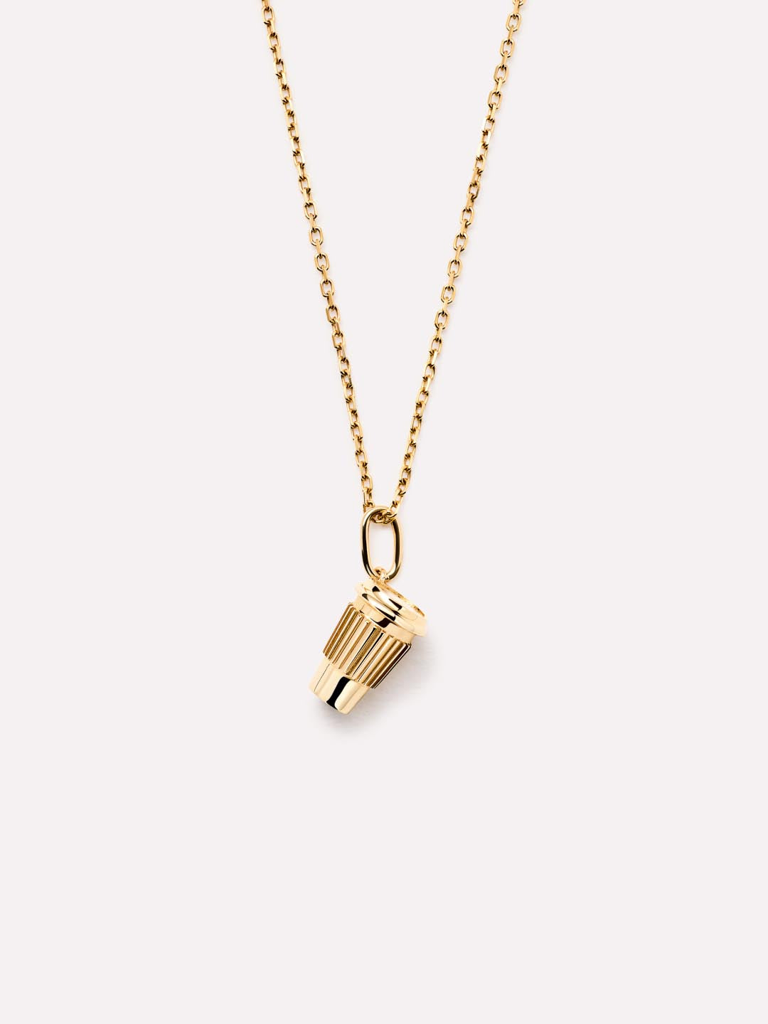 Solid Yellow Gold - Coffee Cup Charm