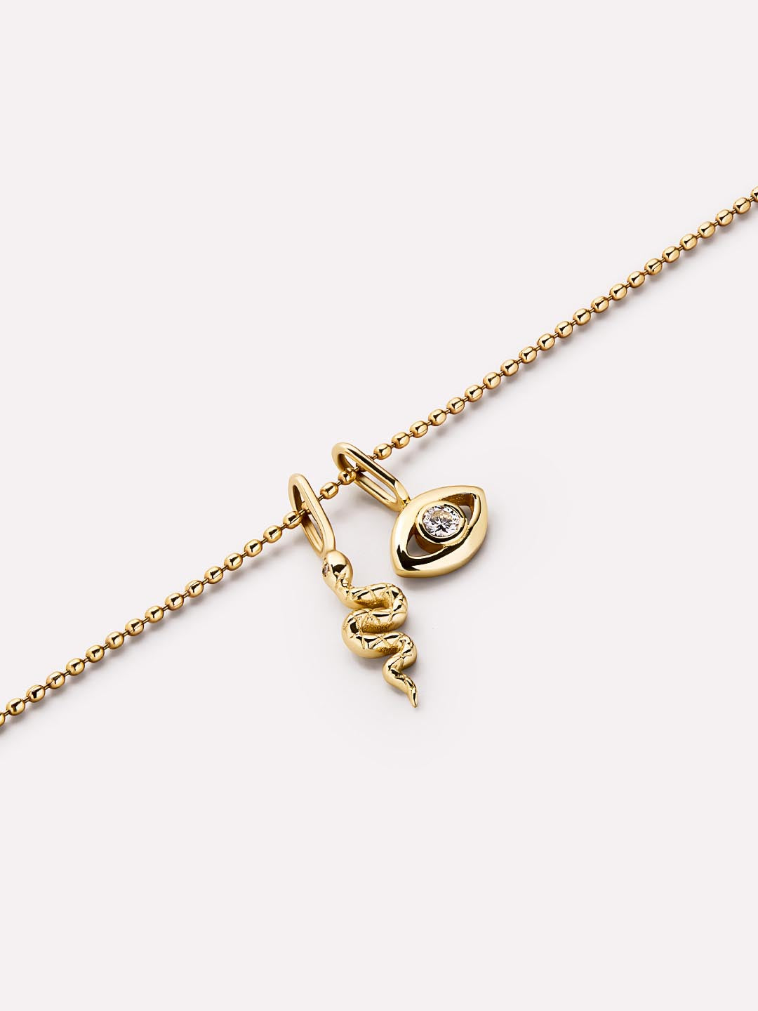 Gold Pendant - Gold Mini Evil Eye Charm
