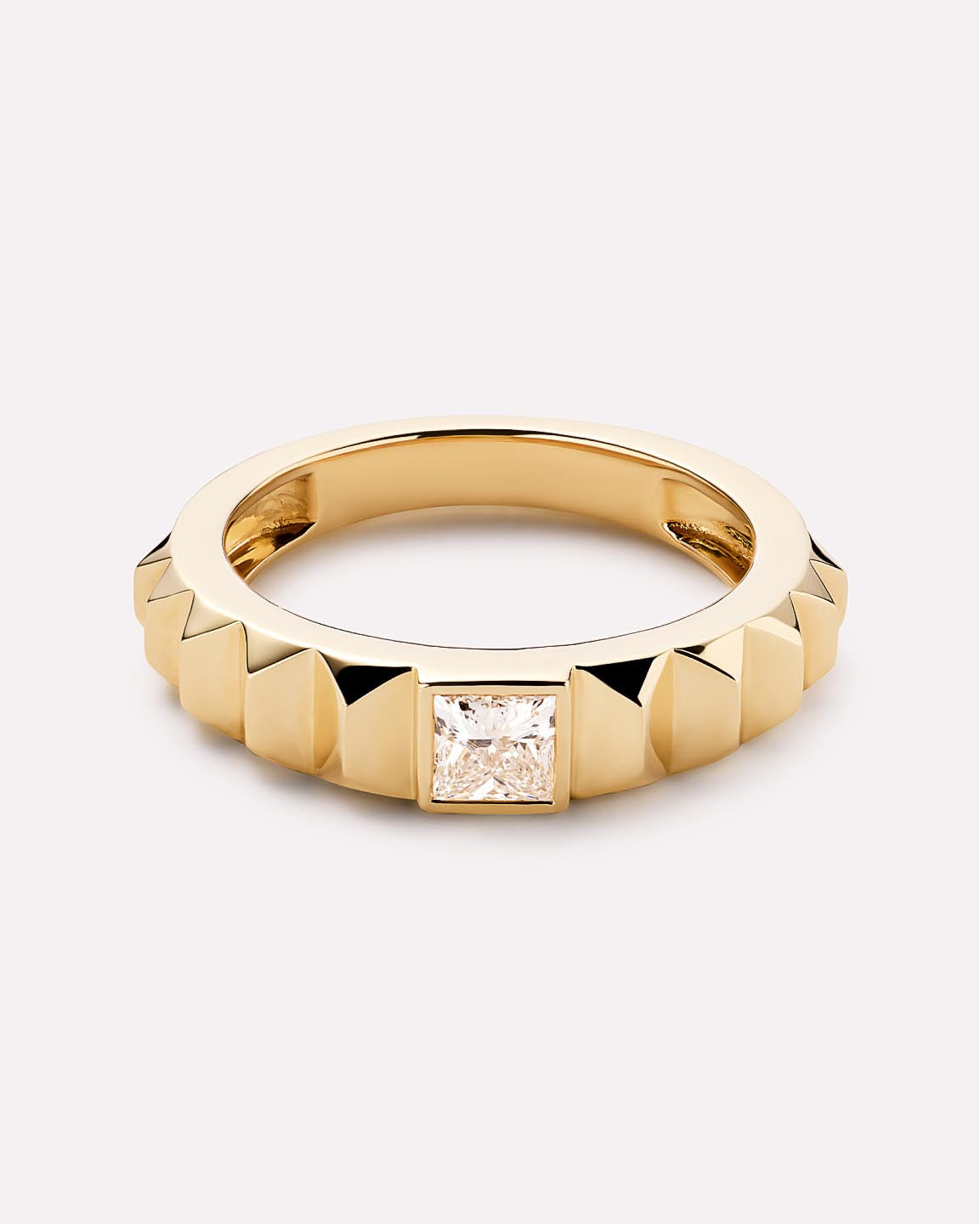 Solid Yellow Gold - Diamond Astrid Ring