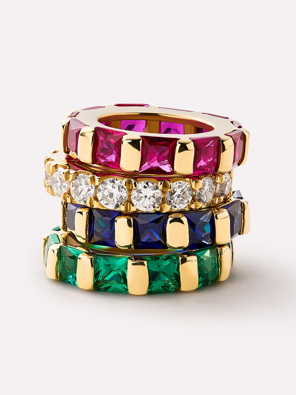 Solid Yellow Gold - Ruby Zeno Charm