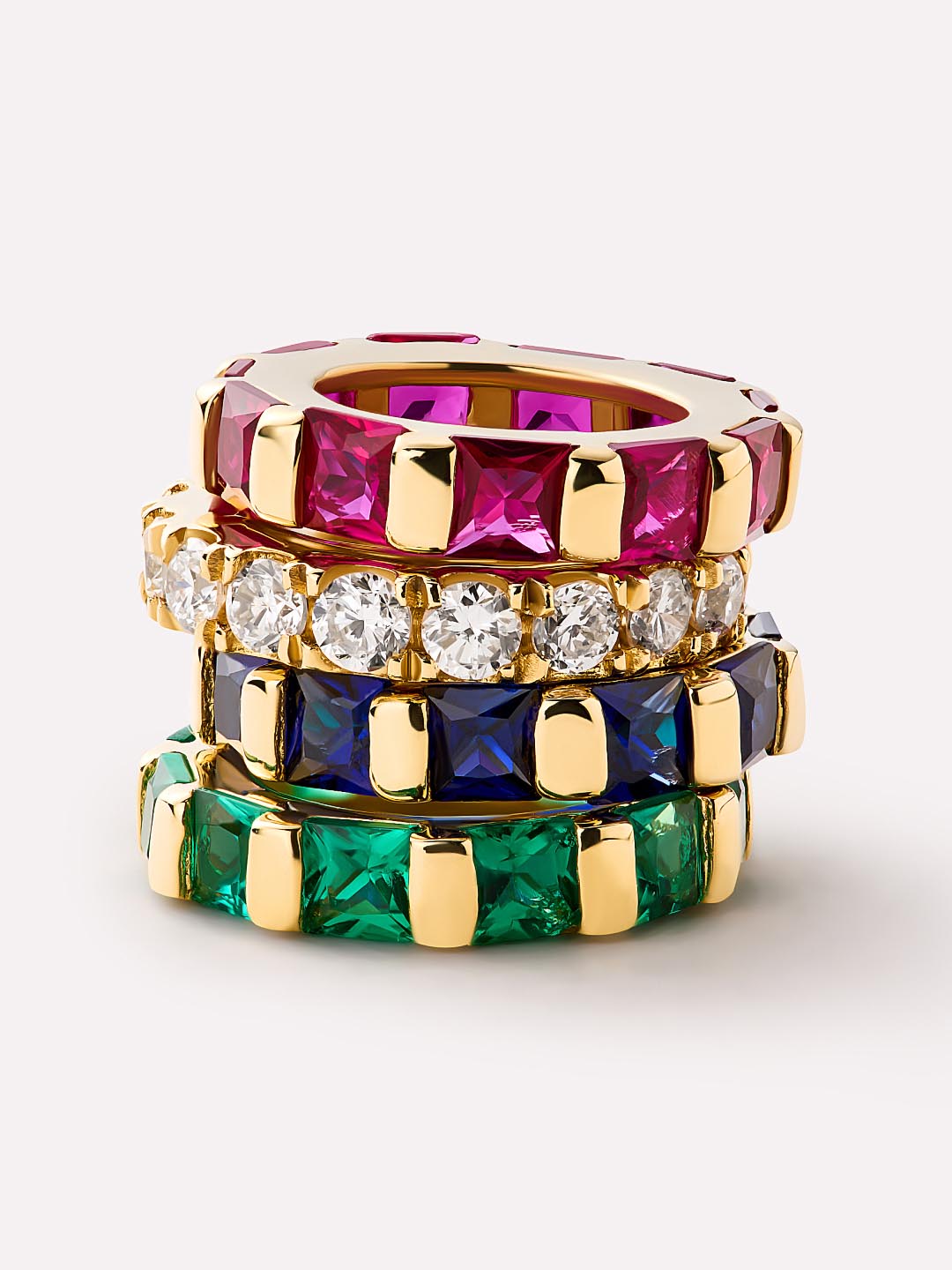 Solid Yellow Gold - Ruby Zeno Charm