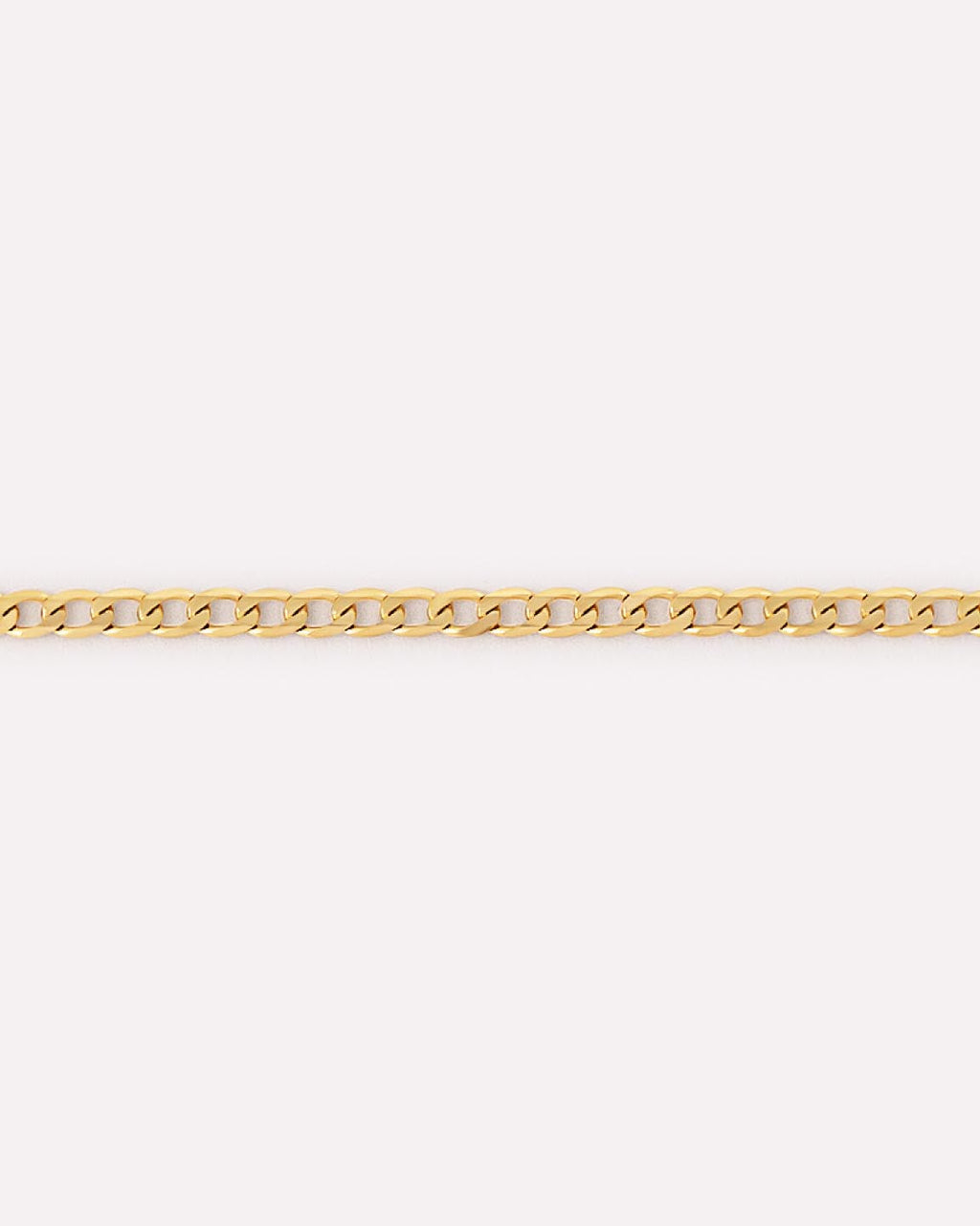 Solid Yellow Gold - Mini Curb Chain Bracelet