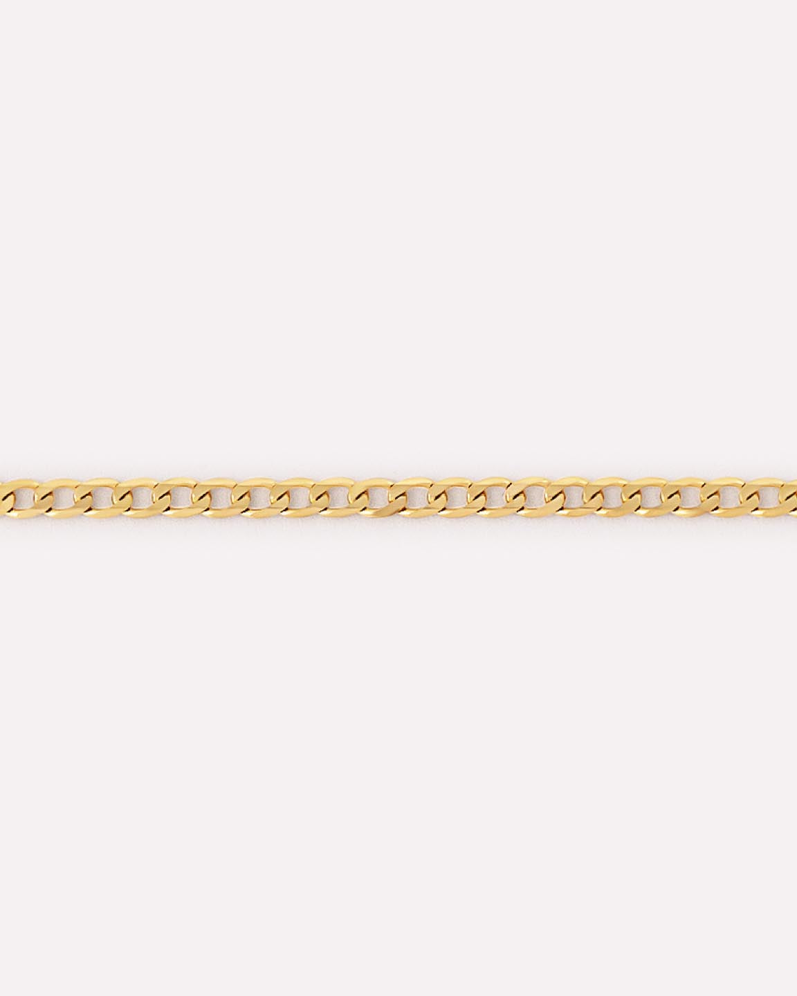 Solid Yellow Gold - Mini Curb Chain Bracelet