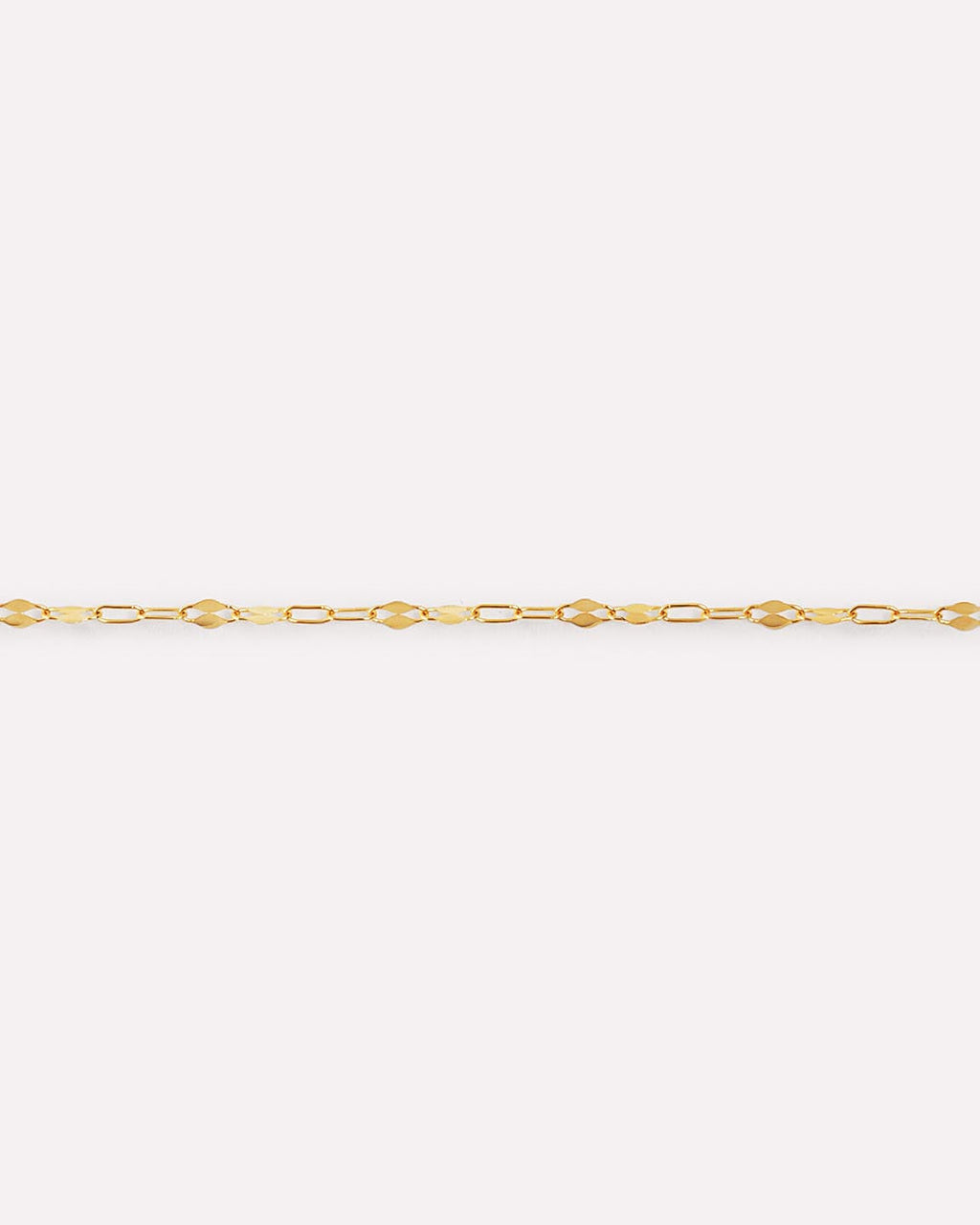 Solid Yellow Gold - Sparkle Link Chain Bracelet