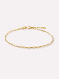 Gold Chain Bracelet - Gold Paperclip Bracelet