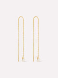 Pearl Threader Earrings - Abrielle