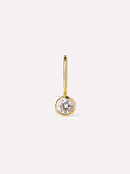Solid Yellow Gold - Diamond Mini Birthstone Charm