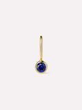 Solid Yellow Gold - Sapphire Mini Birthstone Charm