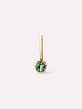 Solid Yellow Gold - Emerald Mini Birthstone Charm
