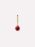 Solid Yellow Gold - Ruby Mini Birthstone Charm