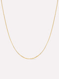 Silver Box Chain Necklace - Jo Gold