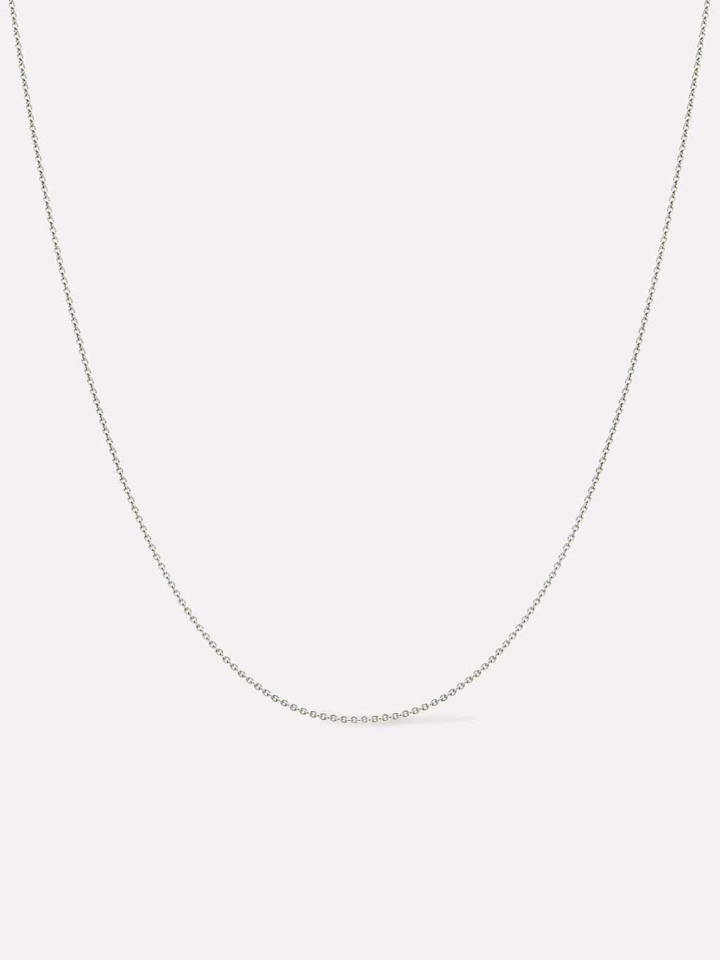 White Gold Chain - White Gold Chain Necklace