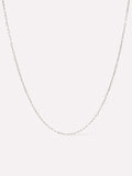 White Gold Chain - White Gold Paperclip Necklace