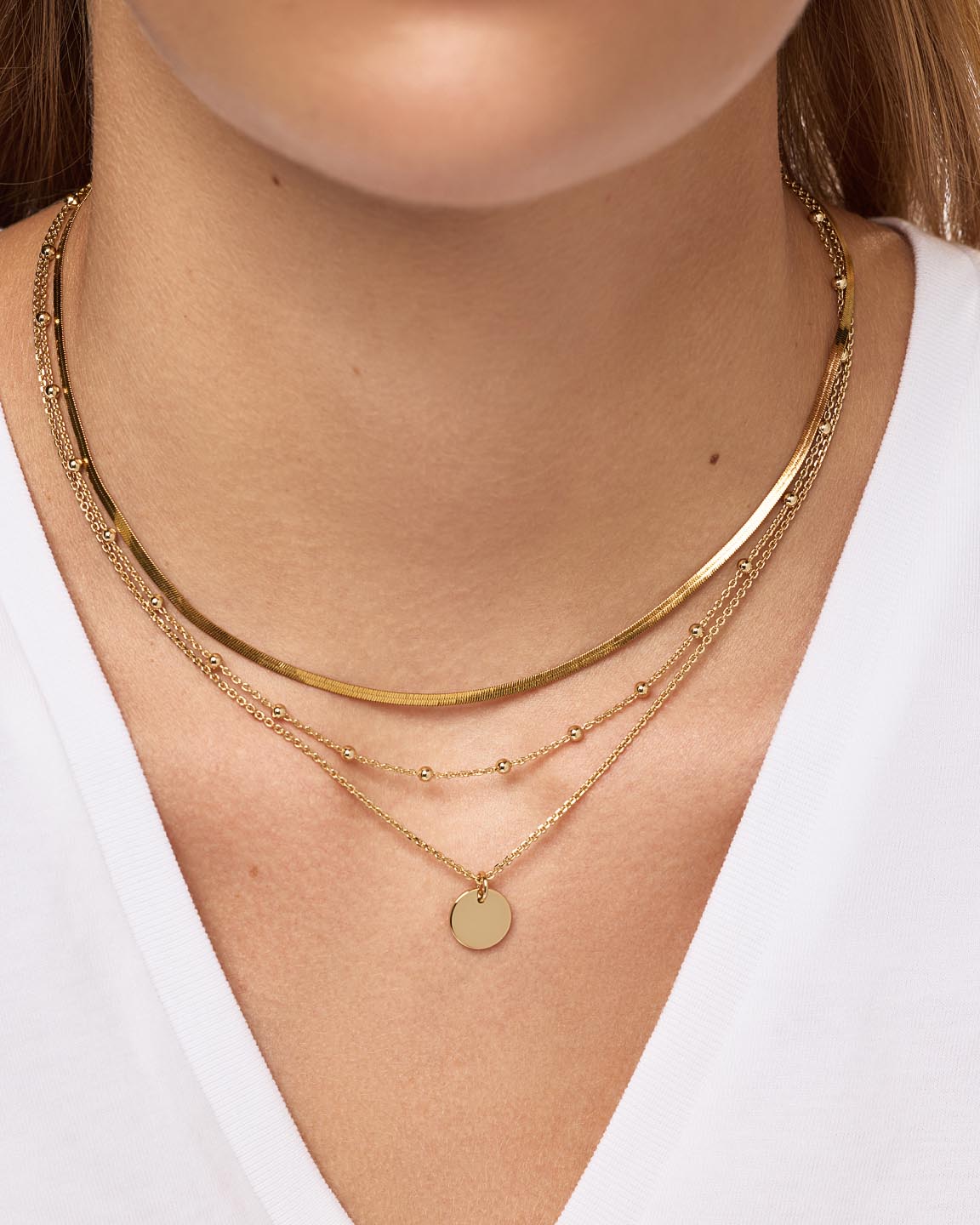 Coin Necklace Set - Willow