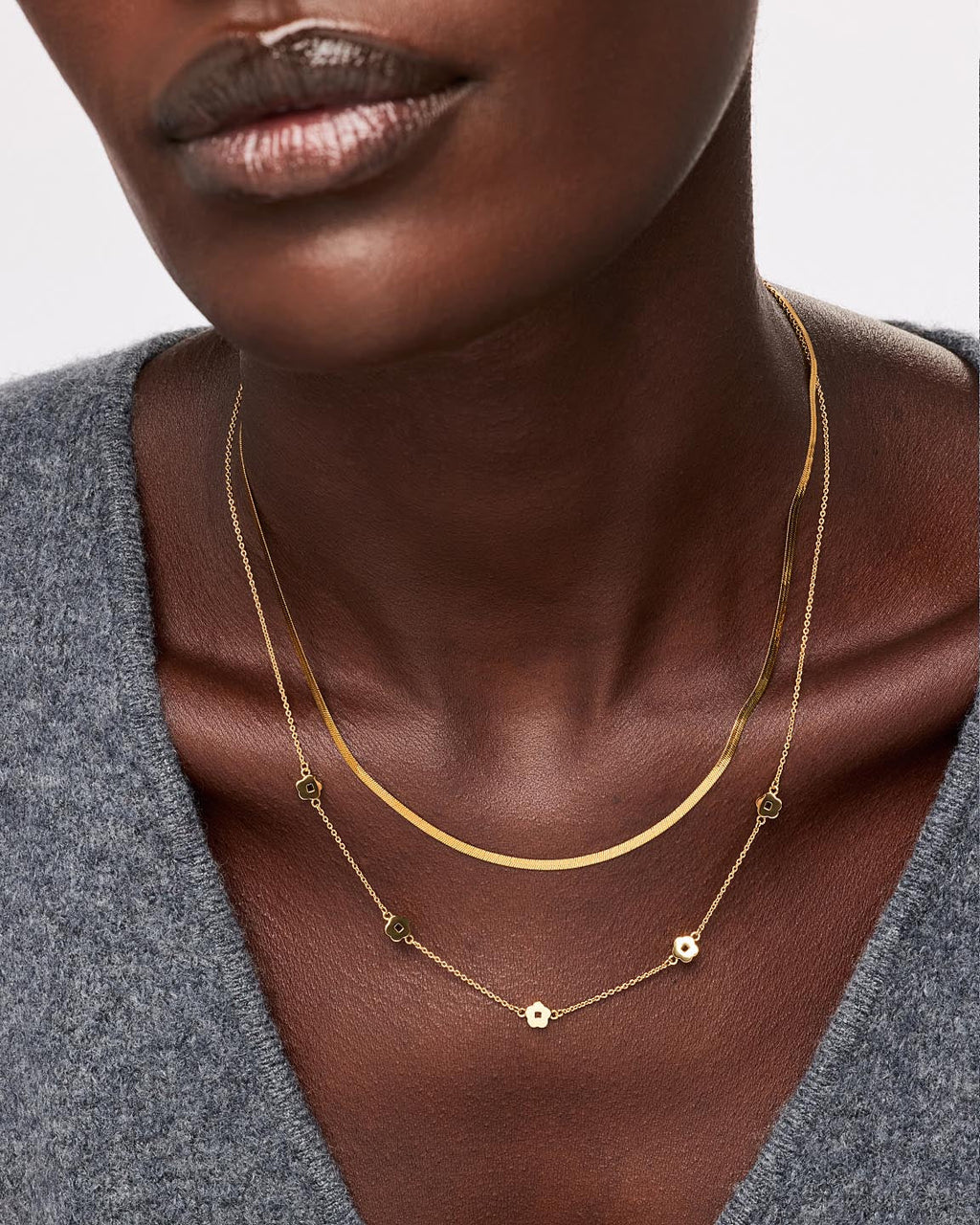 Flower Station Necklace - Rowena Necklace