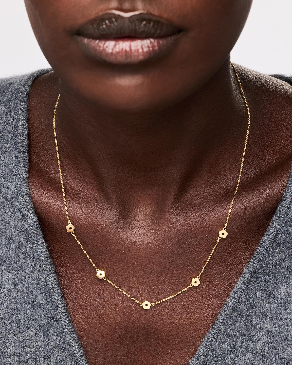 Flower Station Necklace - Rowena Necklace