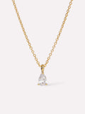Delicate Solitaire Pendant - Elise Pendant