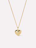 Gold Heart Necklace - Lev Small