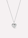 Heart Necklace - Lev Small Silver