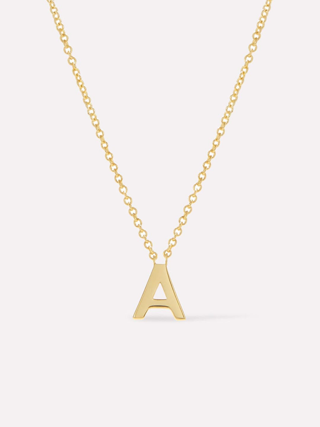 Gold Initial Necklace - Letter Necklace