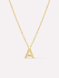 Gold Initial Necklace - Letter Necklace