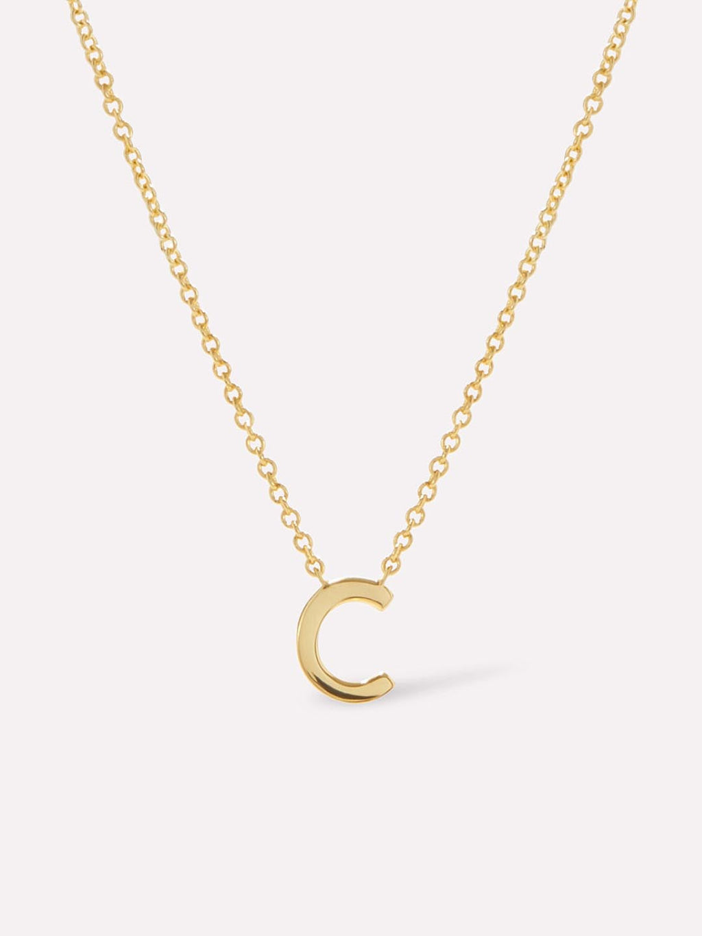 Gold Initial Necklace - Letter Necklace